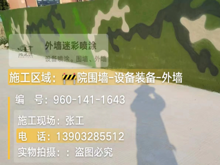 合川 迷彩漆喷涂价格（按平方米计费）